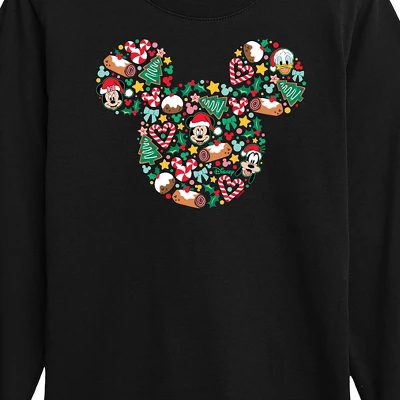 Boys' - Disney - Mickey Silhouette Christmas Long Sleeve Graphic T-Shirt 1 Boys' - Disney - Mickey Silhouette Christmas Long Sleeve Graphic T-Shirt
