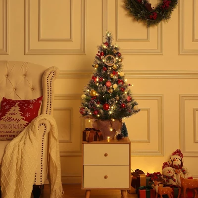 Christmas Tree With 78 Multi-Color Lights, 3 Ft Pre-Lit Artificial Christmas Decoration 2 Christmas Tree With 78 Multi-Color Lights, 3 Ft Pre-Lit Artificial Christmas Decoration - Image 2