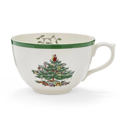 Spode Jumbo Christmas Mug - 20 Oz Porcelain Oversized Cup With Handle Featuring Holiday Tree Motif, Microwave & Dishwasher Safe 2 Spode Jumbo Christmas Mug - 20 Oz Porcelain Oversized Cup With Handle Featuring Holiday Tree Motif, Microwave & Dishwasher Safe - Image 2