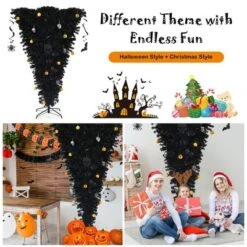 Costway 6ft Upside Down Christmas Halloween Tree Black W/270 Purple LED Lights 14 Costway 6ft Upside Down Christmas Halloween Tree Black W/270 Purple LED Lights -Northlight Sale Store GUEST e3326489 b991 49df 9a6c 32f9f7128708