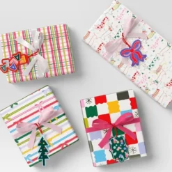 50ct Christmas Tie-On Gift Tags Cheerful Prints - Wondershopâ˘