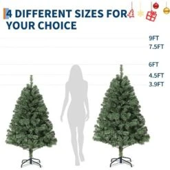 Garvee Flocked Christmas Tree, Prelit Snowy Tree With 8 Modes, Foldable Stand, Foot Pedal, Holiday Home Decoration, White Flock -Northlight Sale Store GUEST e4f53d7e d321 4343 981a 847756f5babb