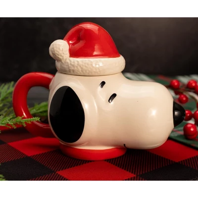 ICUP, Inc. Peanuts Santa Snoopy 14.5oz Molded Mug With Lid 5 ICUP, Inc. Peanuts Santa Snoopy 14.5oz Molded Mug With Lid - Image 5