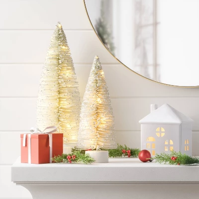 2ct Christmas Lit Sisal Tree White - Wondershop™ 1 2ct Christmas Lit Sisal Tree White - Wondershop™