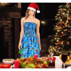 LA LEELA Women's Casual Beach A Line Slit Mini Dress Tube Top Evening Short Strapless Christmas Tree Dresses For Women One Size Iris, Santa Gifts 5 LA LEELA Women's Casual Beach A Line Slit Mini Dress Tube Top Evening Short Strapless Christmas Tree Dresses For Women One Size Iris, Santa Gifts -Northlight Sale Store GUEST ec873640 2242 4d43 9598 7f6ea0cbd528