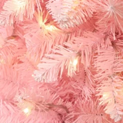 LuxenHome 6Ft Pink Pencil Artificial Tree With Warm White Lights And 8 Light Functions -Northlight Sale Store GUEST ee073800 cfe3 4885 9a2f f866d7e038a5