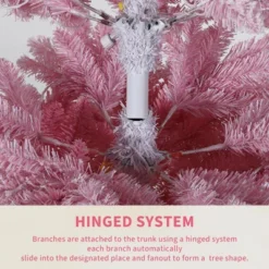 Prelit Pink Snow Flocked Christmas Tree, Warm LED Lights, Gradient Branches, Sturdy Metal Stand, Holiday Decor For Home Office Party 17 Prelit Pink Snow Flocked Christmas Tree, Warm LED Lights, Gradient Branches, Sturdy Metal Stand, Holiday Decor For Home Office Party -Northlight Sale Store GUEST ee4c06f2 6337 4f4d b33e 0827f49609a9