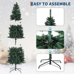 Artificial Christmas Tree, Pre-Lit Pencil Christmas Tree, Dual LED Light, Xmas Tree Holiday Decoration For Home Party 11 Artificial Christmas Tree, Pre-Lit Pencil Christmas Tree, Dual LED Light, Xmas Tree Holiday Decoration For Home Party -Northlight Sale Store GUEST eeaa04a1 3544 4667 96dc ce873682a51b