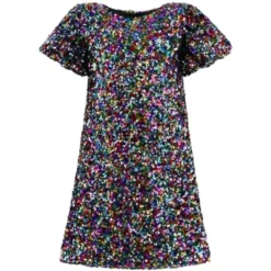 2Bunnies Girls' Christmas New Year's Colorful Stardust Sequin Dress Puff Sleeve 11 2Bunnies Girls' Christmas New Year's Colorful Stardust Sequin Dress Puff Sleeve -Northlight Sale Store GUEST ef2a54e6 f836 40a8 91b8 6df46dfef727