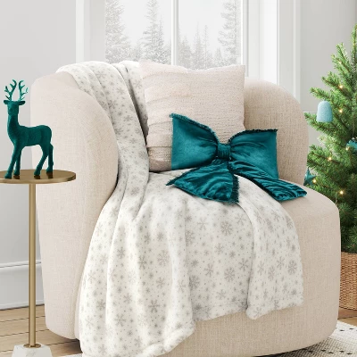 20" Christmas Bow Shaped Pillow - Wondershop™ 1 20" Christmas Bow Shaped Pillow - Wondershop™