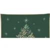 Gallerie II Emerald Christmas Tree Slump Glass Platter