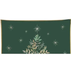 Gallerie II Emerald Christmas Tree Slump Glass Platter
