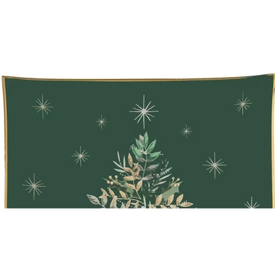 Gallerie II Emerald Christmas Tree Slump Glass Platter 1 Gallerie II Emerald Christmas Tree Slump Glass Platter