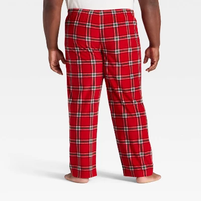 Men's Plaid Microfleece Holiday Matching Family Pajama Pants - Wondershop™ Red 1 Men's Plaid Microfleece Holiday Matching Family Pajama Pants - Wondershop™ Red
