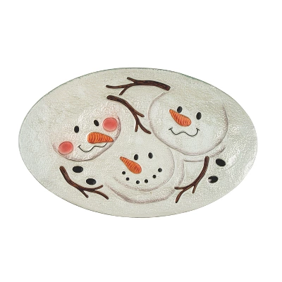Transpac 20.5 In White Christmas Fused Snowman Pals Platter Perfect For Holiday Serving And Festive Gatherings 1 Transpac 20.5 In White Christmas Fused Snowman Pals Platter Perfect For Holiday Serving And Festive Gatherings