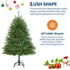 Christmas Artificial Tree, PVC Mixed Automatic Tree With Dual Color LED Lights 17 Christmas Artificial Tree, PVC Mixed Automatic Tree With Dual Color LED Lights -Northlight Sale Store GUEST f765f68f b60e 43ad 9951 1a9009320cbe