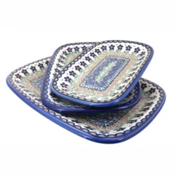 Blue Rose Polish Pottery 6200 Vena 3 Piece Rectangular Serving Set 16 Blue Rose Polish Pottery 6200 Vena 3 Piece Rectangular Serving Set -Northlight Sale Store GUEST f76e45e1 b1c9 41c4 a124 47411b8b0442