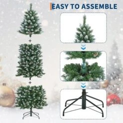 6ft/7.5ft/9ft/12ft Pre-Lit Pencil Christmas Tree With Dual-Color Lights, Slim Artificial Indoor Outdoor Xmas Tree For Home & Apartment 12 6ft/7.5ft/9ft/12ft Pre-Lit Pencil Christmas Tree With Dual-Color Lights, Slim Artificial Indoor Outdoor Xmas Tree For Home & Apartment -Northlight Sale Store GUEST f7994daf 56f6 429e 925d 732ea8fa4b09
