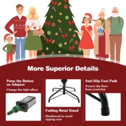 Costway 6/7 FT Pre-Lit Artificial Christmas Tree Hinged 788/1130 Branch Tips & 280/380 LED Lights 18 Costway 6/7 FT Pre-Lit Artificial Christmas Tree Hinged 788/1130 Branch Tips & 280/380 LED Lights -Northlight Sale Store GUEST f7a1040a 2a5f 47d6 8727 d8aa72bc6aae