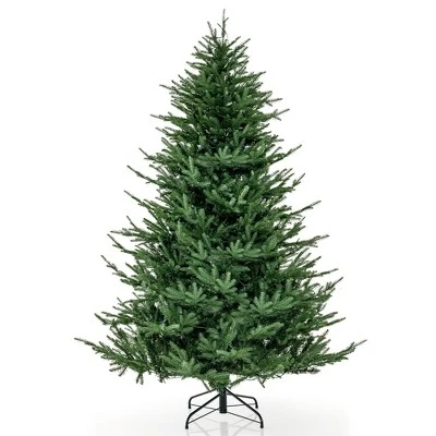 Costway 6/7 FT Pre-Lit Artificial Christmas Tree Hinged 788/1130 Branch Tips & 280/380 LED Lights 9 Costway 6/7 FT Pre-Lit Artificial Christmas Tree Hinged 788/1130 Branch Tips & 280/380 LED Lights - Image 9