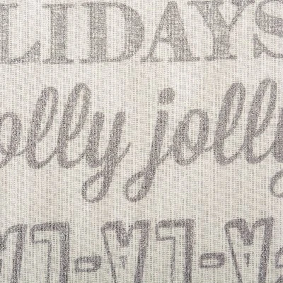 Design Imports Christmas Silver Holiday Collage Printed Metallic Table Runner, Silver, 14X108" 4 Design Imports Christmas Silver Holiday Collage Printed Metallic Table Runner, Silver, 14X108" - Image 4