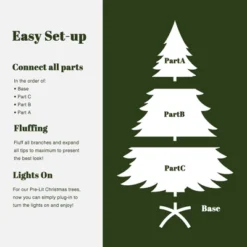 LuxenHome 6Ft Pre-Lit Green Full Artificial Cedar Christmas Tree With Metal Stand 10 LuxenHome 6Ft Pre-Lit Green Full Artificial Cedar Christmas Tree With Metal Stand -Northlight Sale Store GUEST fa23f94a d89f 4277 bc5f b4aeb6ca2231