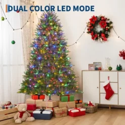 Christmas Artificial Tree, PVC Mixed Automatic Tree With Dual Color LED Lights 20 Christmas Artificial Tree, PVC Mixed Automatic Tree With Dual Color LED Lights -Northlight Sale Store GUEST fadca998 c632 42df a314 a41e69b9abda