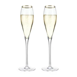 Viski Gold-Rimmed Crystal Champagne Flutes Set Of 2 - Premium Crystal Clear Glass, Modern Stemmed, Champagne Glass Gift Set - 8oz 8 Viski Gold-Rimmed Crystal Champagne Flutes Set Of 2 - Premium Crystal Clear Glass, Modern Stemmed, Champagne Glass Gift Set - 8oz -Northlight Sale Store GUEST fc1d5d99 0d78 4004 9ef7 f50ef95d006c
