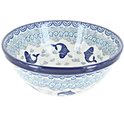 Blue Rose Polish Pottery Ceramika Artystyczna Cereal Bowl 18 Blue Rose Polish Pottery Ceramika Artystyczna Cereal Bowl - Image 18